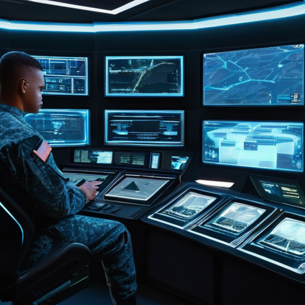 top war 전쟁 시뮬레이션 기본 - **"Fusion-Powered Upgrade Hub"**
A futuristic, highly organized command center. In the foregroun...