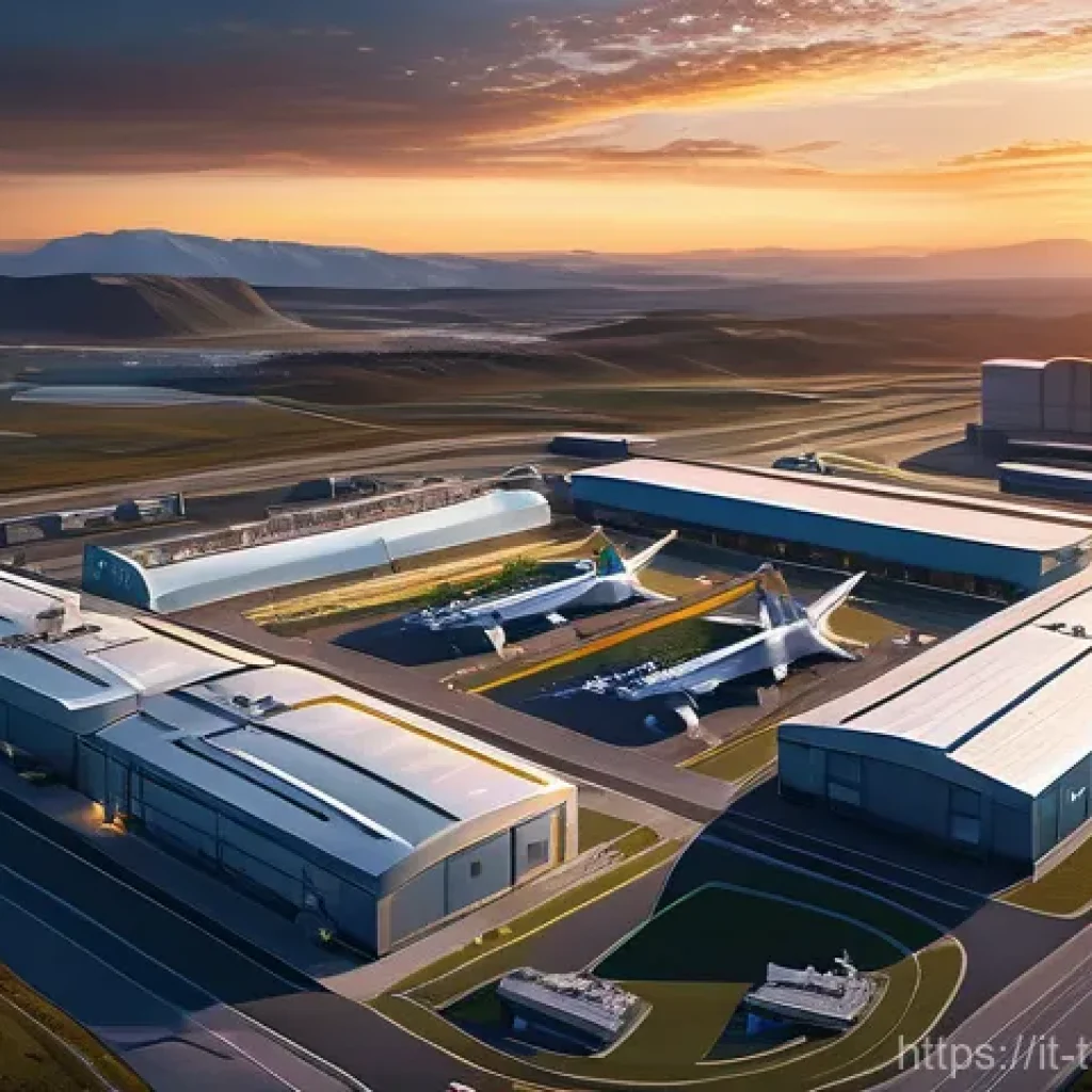 top war 전략적 플레이 가이드 - A vibrant, futuristic military base at dusk, seen from an aerial perspective. The base is meticulous...
