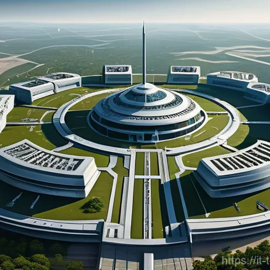 top war 방어력 강화 전략 - **Prompt:** "An overhead strategic view of a sprawling, heavily fortified futuristic military base a...