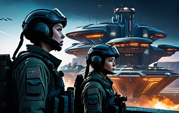top war 전쟁 시뮬레이션 도구 - **Prompt:** A vibrant, futuristic military base at dusk, showcasing an optimized defensive layout. P...