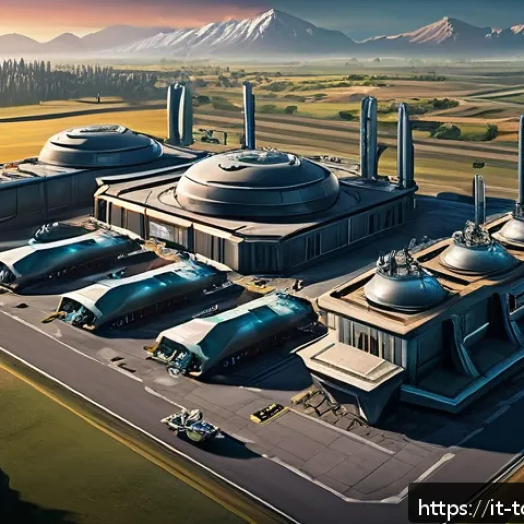 top war 리더십 증가 방법 - A detailed futuristic military base in a strategy game setting, featuring advanced resource producti...