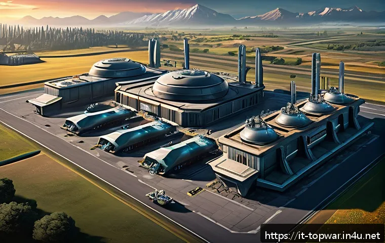 top war 리더십 증가 방법 - A detailed futuristic military base in a strategy game setting, featuring advanced resource producti...