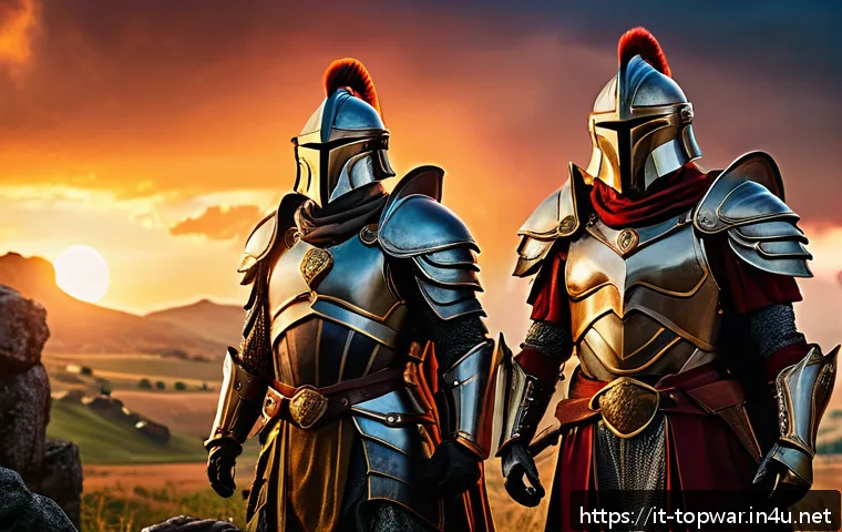 top war 희귀 영웅 획득 방법 - A dynamic fantasy-themed battle scene featuring a diverse team of rare heroes in detailed armor and ...